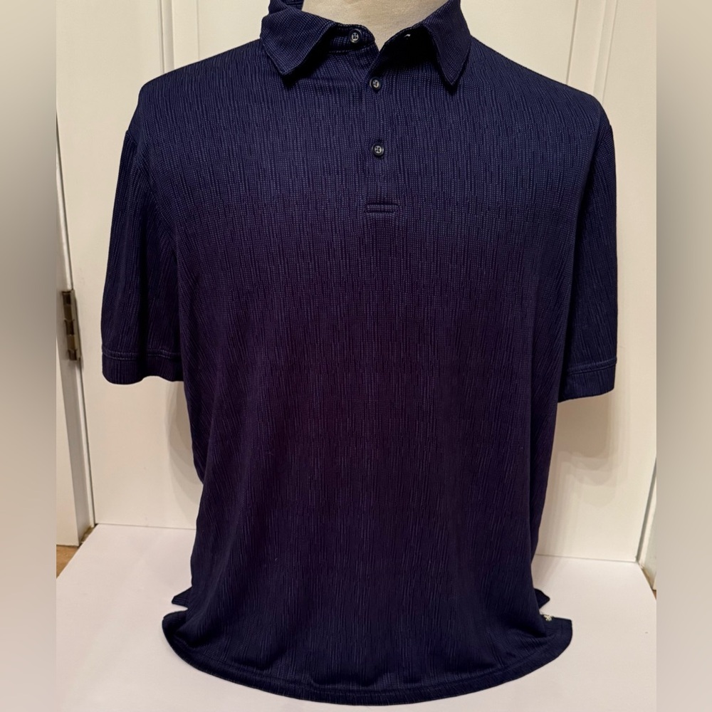 NEW NAT NAST POLO SHIRT BLUE SIZE L NWT SHORT SLEEVES